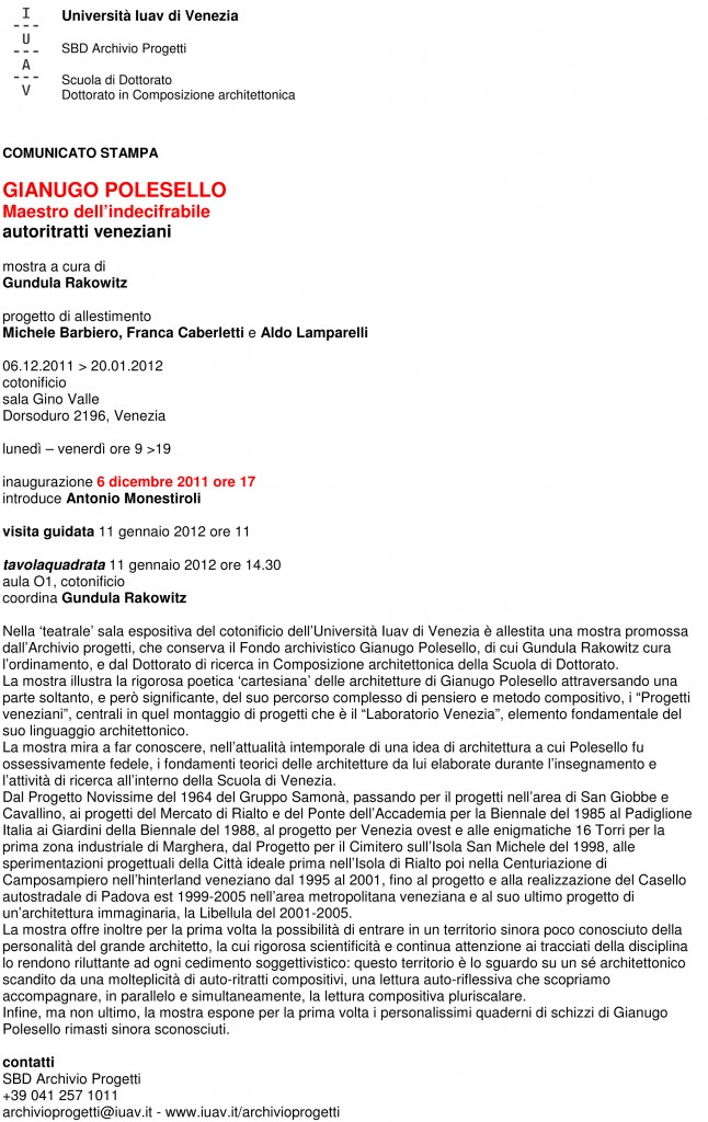 Microsoft Word - comunicato stampa_G. POLESELLO.docx